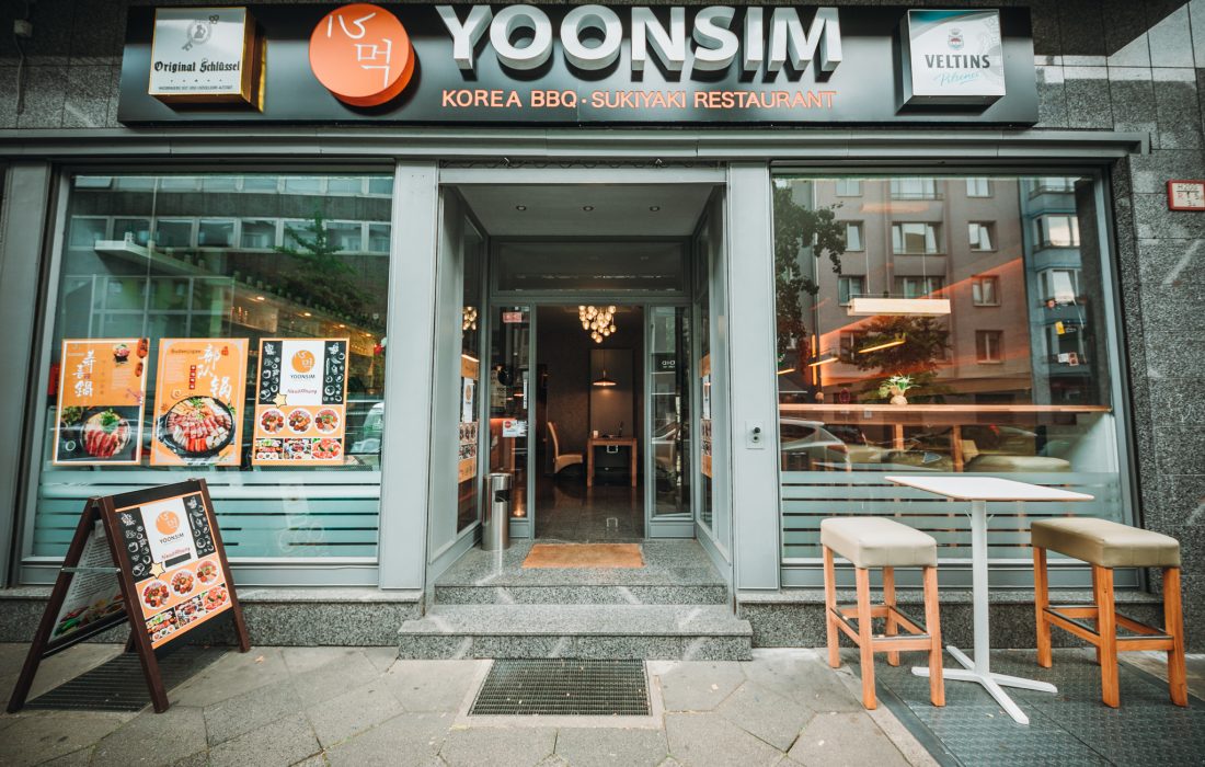 Yoonsim Restaurant von draußen Frontansicht